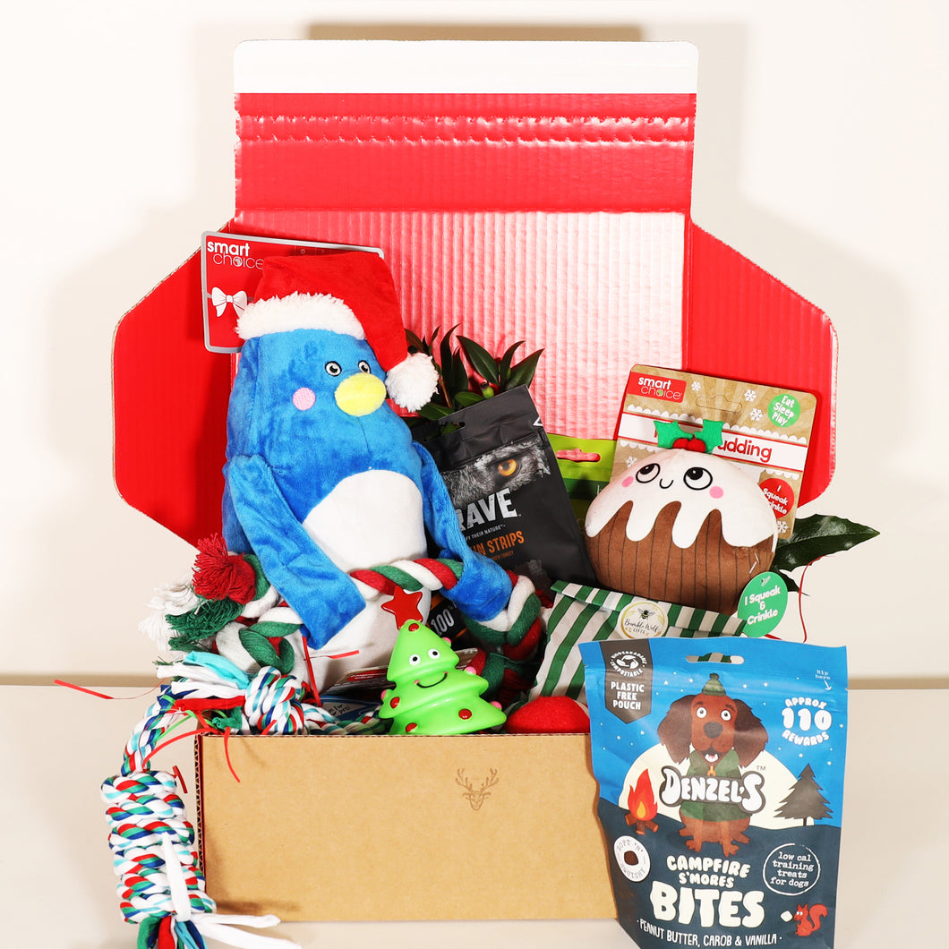 CHRISTMAS Dog Toys & Treats Gift Box (Ultimate)